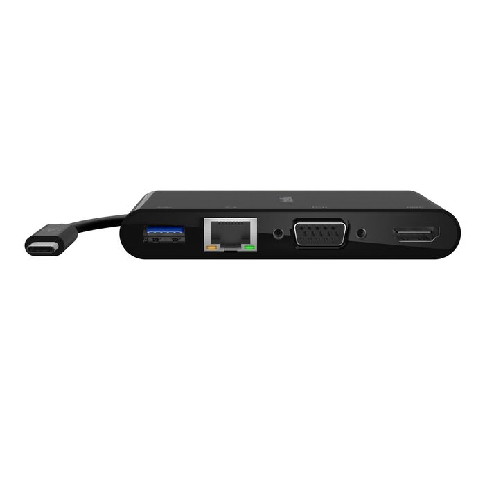 ADAPTADOR BELKIN USB-C MULT USB-A/HDMI/VGA/GBE 100W (AVC004BTBK)
