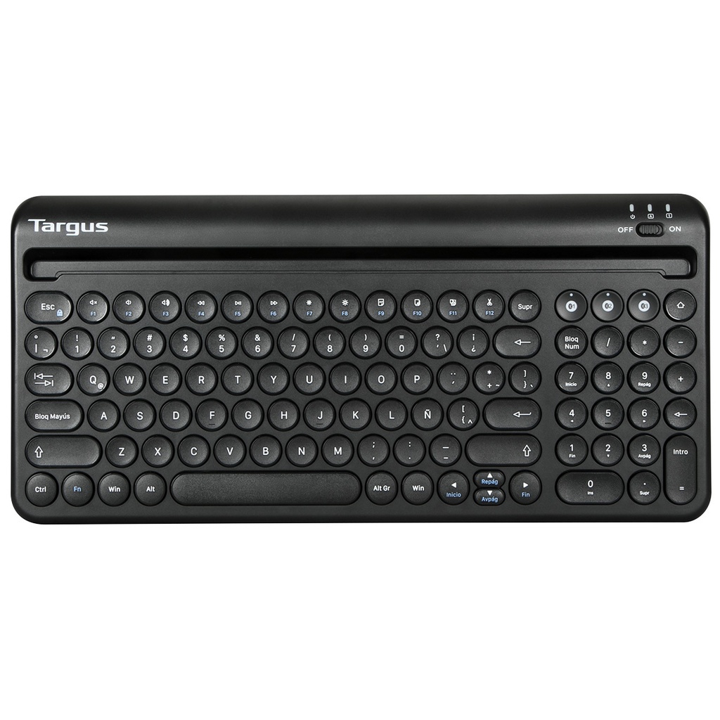 TECLADO TARGUS MULTI-DEVICE SPA/BLUETOOTH/BLACK (AKB867ES)