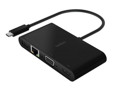 [ADA1407] ADAPTADOR BELKIN USB-C MULT USB-A/HDMI/VGA/GBE 100W (AVC004BTBK)