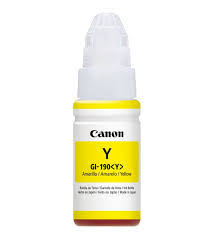 [CAR951] BOTELLA DE TINTA CANON (#190) GI-190 PARA PIXMA G1100/G2100 YELLOW (0670C001AB)